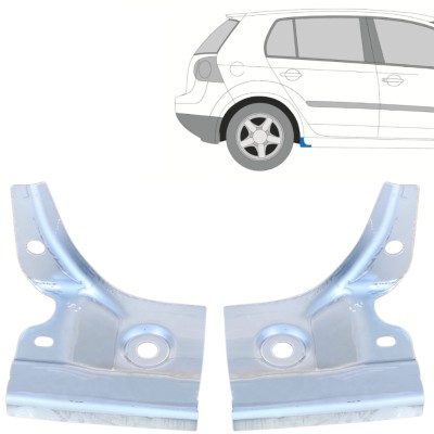 Opravný plech konca prahu pre Volkswagen Golf 5 2003-2009 / Ľavá+Pravá / Sada 16114