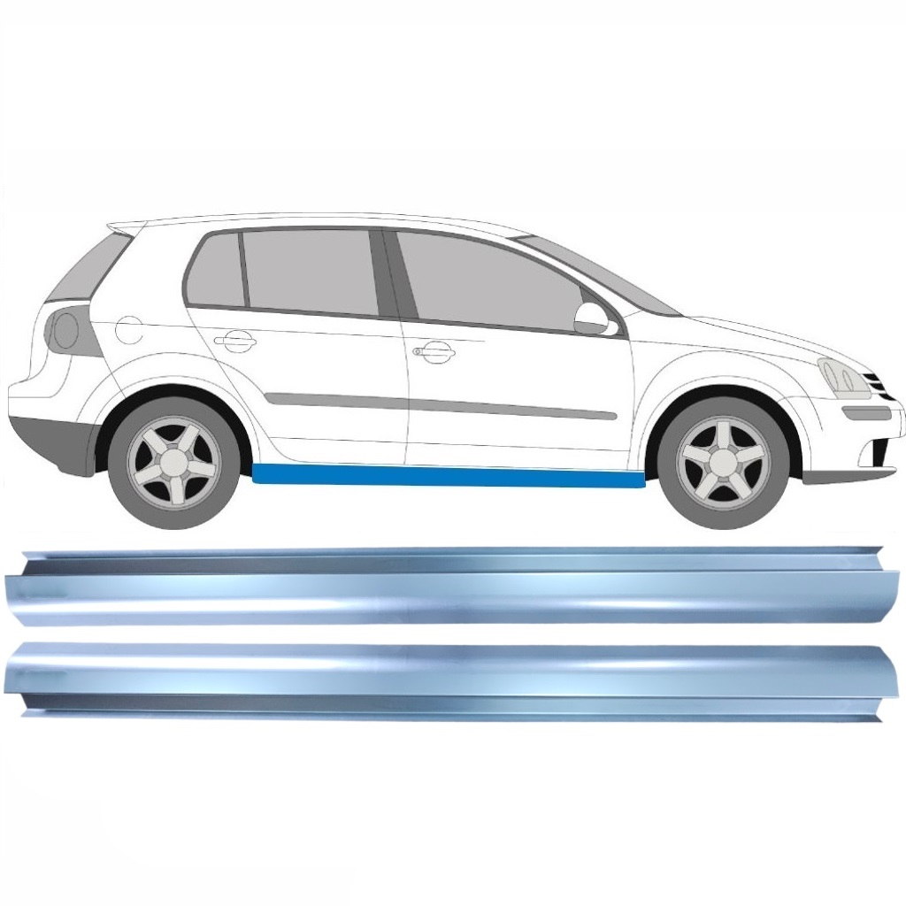 Opravný Plech Prahu Pre Volkswagen Golf 5 2003-2009 / Vľavo = Vpravo (Symetrické) / Sada 11269