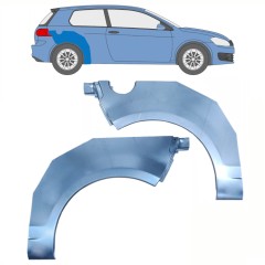 Lem zadného blatníka pre Volkswagen Golf 6 2008-2013 / Ľavá+Pravá / Sada 10071