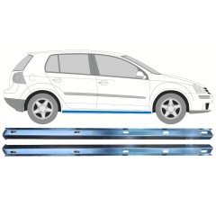 Opravný plech prahu vnútorný pre Volkswagen Golf 5 2003-2009 / Ľavá+Pravá / Sada 11125