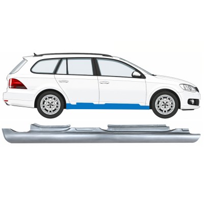 Kompletný prah pre Volkswagen Golf 6 2008-2013 / Pravá / COMBI 17047