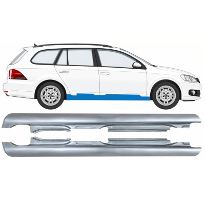 Kompletný prah pre Volkswagen Golf 6 2008-2013 / Ľavá+Pravá / COMBI 17049