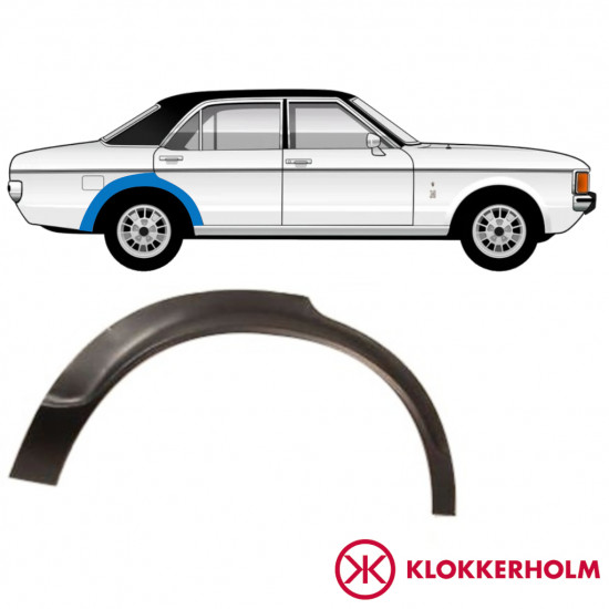 Lem zadného blatníka pre Ford Granada 1972-1977 / Pravá 11028