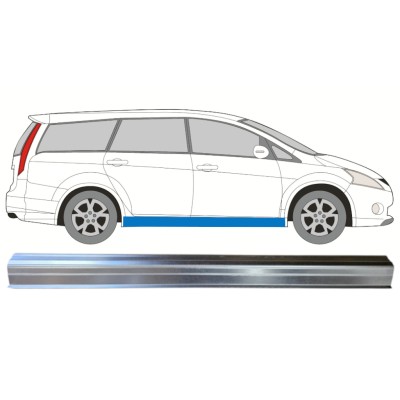 Opravný plech prahu pre Mitsubishi Grandis 2004-2011 / Vľavo = Vpravo (symetrické) 14531