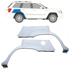 Lem zadného blatníka pre Jeep Grand Cherokee 2004-2010 / Ľavá+Pravá / Sada 10657