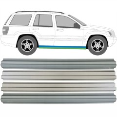 Opravný plech prahu vnútorný + vonkajší pre Jeep Grand Cherokee 1998-2005 / Ľavá+Pravá / Sada 9482