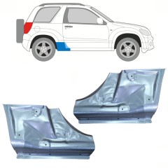 Opravný plech konca prahu pre Suzuki Grand Vitara 2005-2014 / Ľavá+Pravá / Sada 10356
