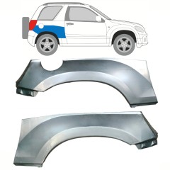Opravný plech zadného blatníka horná časť pre Suzuki Grand Vitara 2005-2014 / Ľavá+Pravá / Sada 10267