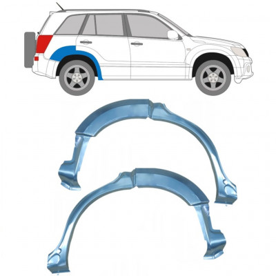 Lem zadného blatníka pre Suzuki Grand Vitara 2005-2012 / Ľavá+Pravá / Sada 9220