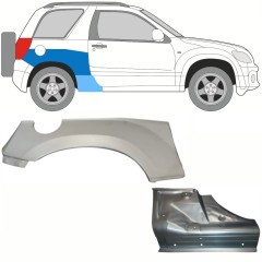 Opravný plech prahu + zadného blatníka pre Suzuki Grand Vitara 2005-2014 / Pravá / Sada 10840