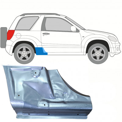 Opravný plech prahu pre Suzuki Grand Vitara 2005-2012 / Pravá 8687