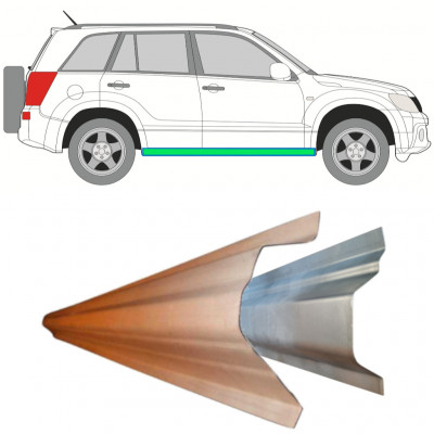 Opravný plech prahu vnútorný + vonkajší pre Suzuki Grand Vitara 2005-2012 / Vľavo = Vpravo (symetrické) 11490