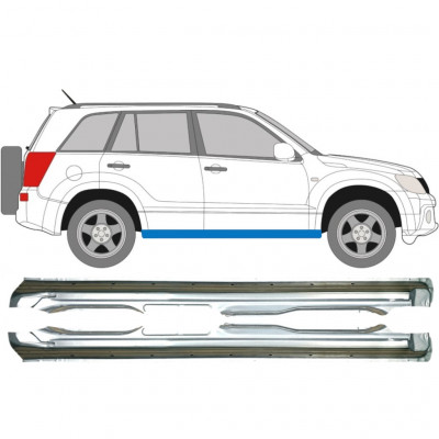 Kompletný prah pre Suzuki Grand Vitara 2005-2012 / Ľavá+Pravá / Sada 9237