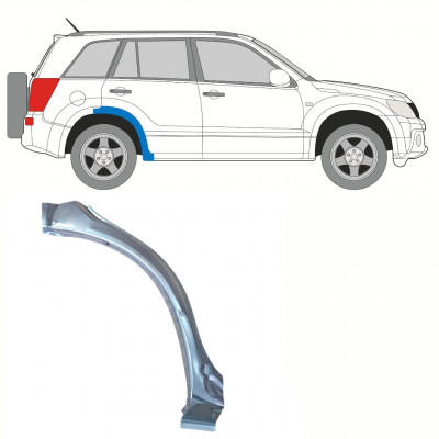 Opravný plech zadného blatníka predná časť pre Suzuki Grand Vitara 2005-2012 / Pravá 10175