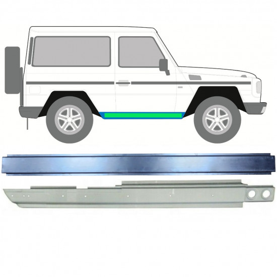 Opravný plech prahu vnútorný + vonkajší pre Mercedes G-Class 1979-  / Pravá 11770