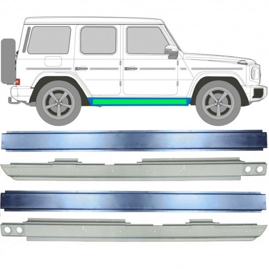 Opravný plech prahu vnútorný + vonkajší pre Mercedes G-Class 1979-  11775