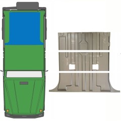 Opravný plech zadnej podlahy pre Mercedes G-Class W460 W461 W463 1979-2017 / Sada 10097