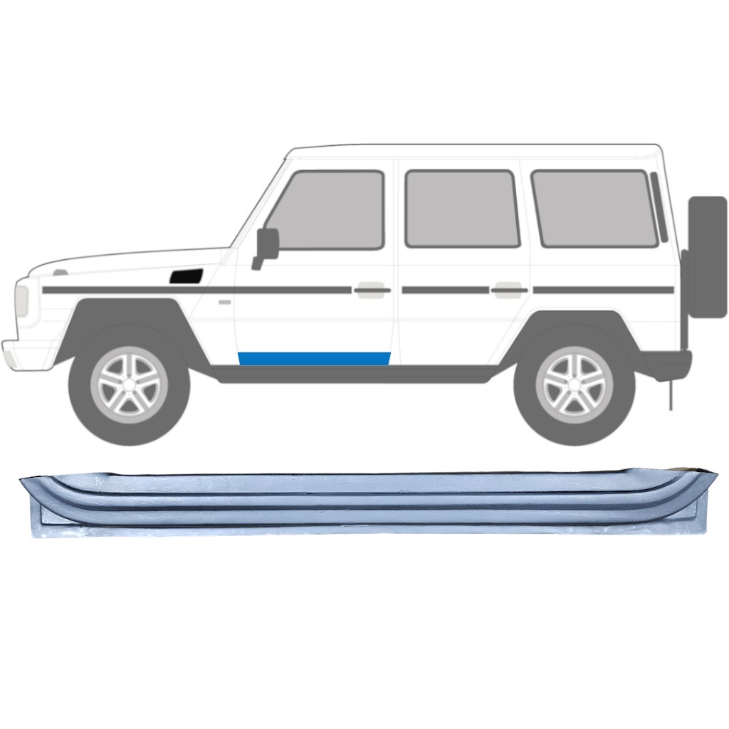 Opravný Plech Predných Dverí Pre Mercedes G-Class W460 W461 W463 1979- / Ľavý 5541
