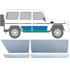Opravný plech predných + zadných dverí vnútorný + vonkajší pre Mercedes G-Class W460 W461 W463 1979-2017 / Pravá / Sada 9469