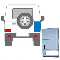 Opravný plech zadného rohu bez otvoru na palivo pre Mercedes G-Class 1992- / Pravá 5551