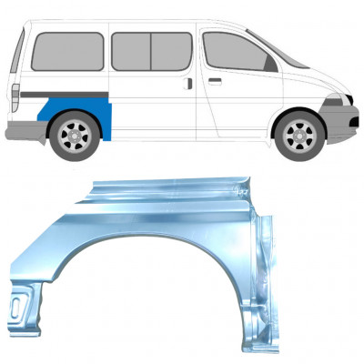 Lem zadného blatníka pre Toyota Hiace 1995-2006 / Pravá 7068