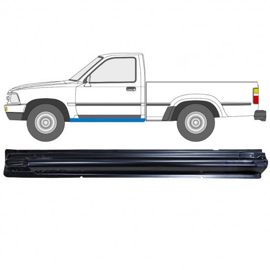 Opravný plech prahu pre Toyota Hilux / VW Taro 1988-1997 / Ľavý 12551