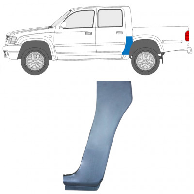 Opravný plech zadného rohu pre Toyota Hilux 2001 -2005 / Ľavý / Dvojitá kabína 7661