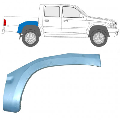 Lem zadného blatníka pre Toyota Hilux 2001-2005 / Pravá 7853