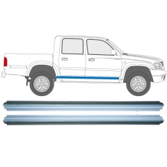 Opravný plech prahu pre Toyota Hilux 1998-2005 / Vľavo = Vpravo (symetrické) / Sada 9614