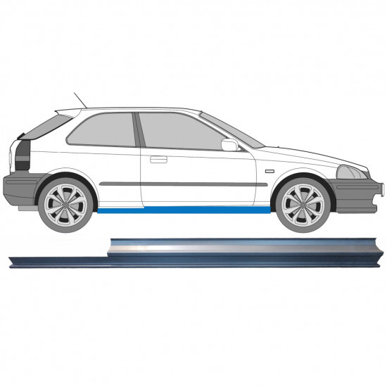 Opravný plech prahu pre Honda Civic 1995-2001 / Pravá 6632