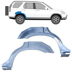 Lem zadného blatníka pre Honda CR-V 2001-2006 / Ľavá+Pravá / Sada 9658