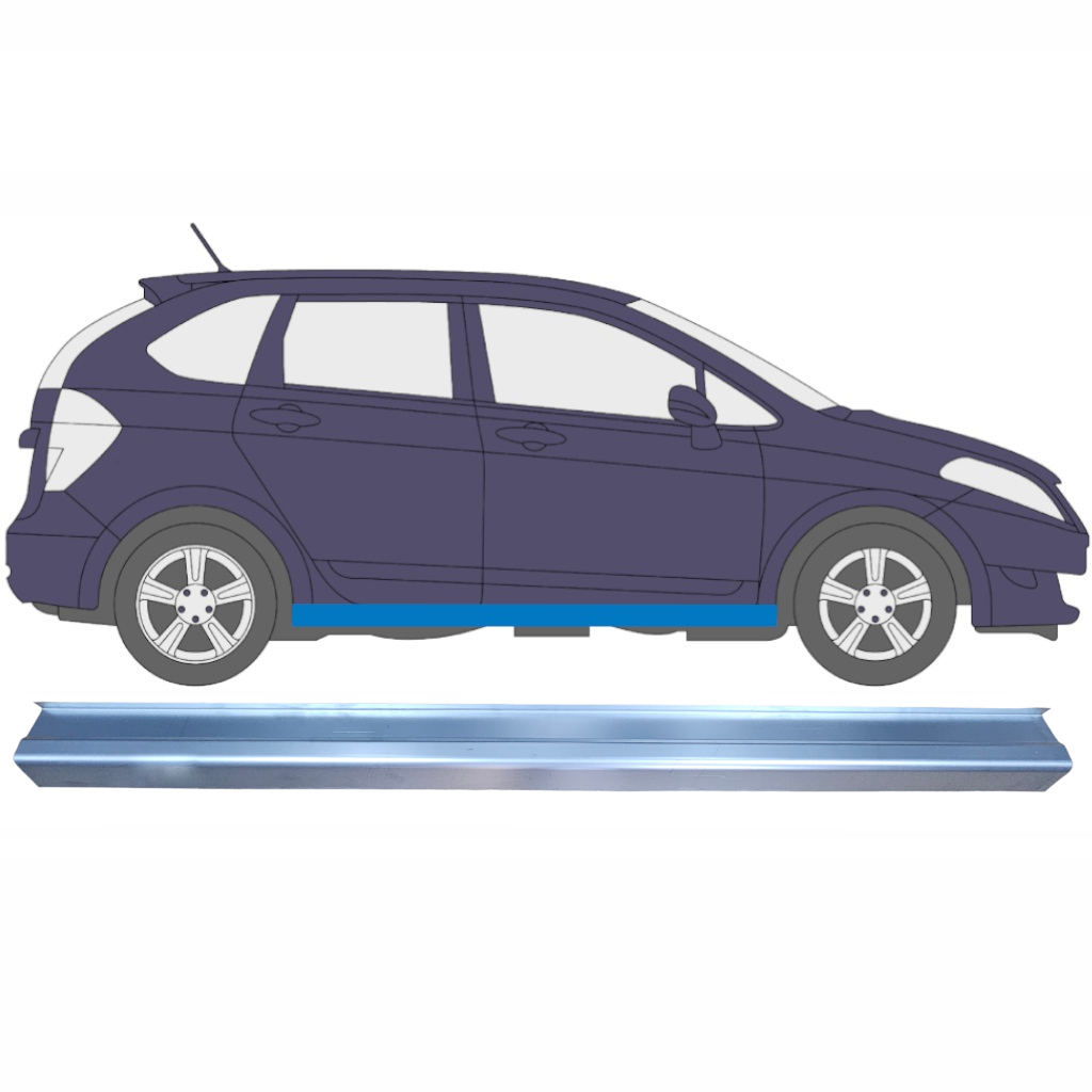 Opravný Plech Prahu Pre Honda Frv 2005-2009 / Vľavo = Vpravo (Symetrické) 6642