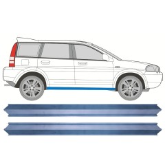 Opravný plech prahu pre Honda HR-V 1999-2006 / Vľavo = Vpravo (symetrické) / Sada 11281