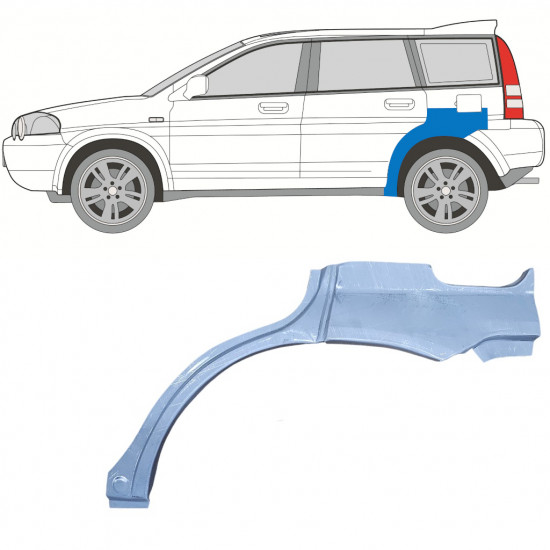 Lem zadného blatníka pre Honda HRV 1999-2006 / Ľavý 5847