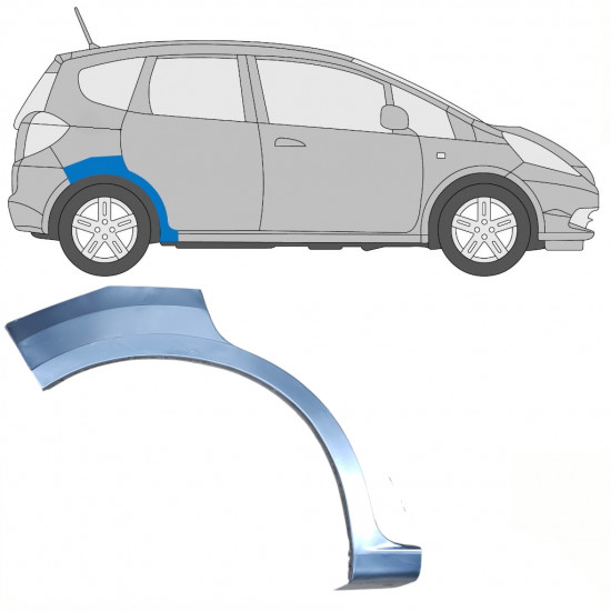 Lem zadného blatníka pre Honda Jazz GE 2008-2015 / Pravá 8478