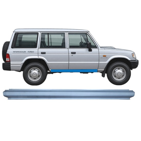 Opravný plech prahu pre Hyundai Galloper 1991-2003 / Vľavo = Vpravo (symetrické) 17018