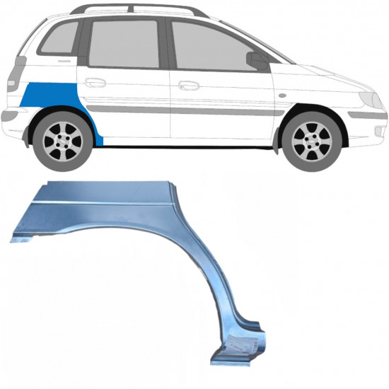 Lem zadného blatníka pre Hyundai Matrix 2001-2010 / Pravá 5434