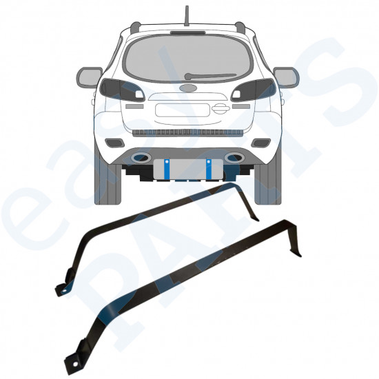 Objímky palivovej nádrže pre Hyundai Santa Fe 2006-2012 9310