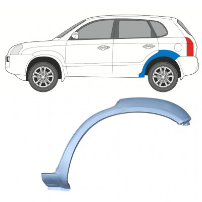 Lem zadného blatníka pre Hyundai Tucson 2004-2010 / Ľavý 7971