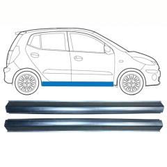 Opravný plech prahu pre Hyundai i10 2008-2013 / Vľavo = Vpravo (symetrické) / Sada 10237