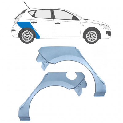 Lem zadného blatníka pre Hyundai I30 2007-2012 / Ľavá+Pravá / Sada 5472