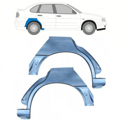 Lem zadného blatníka pre Seat Ibiza Cordoba 1993-2002 / Ľavá+Pravá / Sada 10653