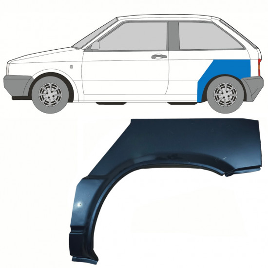 Lem zadného blatníka pre Seat Ibiza 1984-1993 / Ľavý 10737