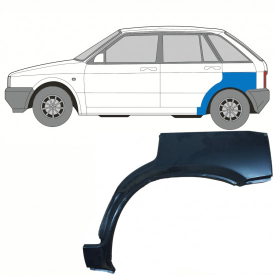 Lem zadného blatníka pre Seat Ibiza 1984-1993 / Ľavý 10740