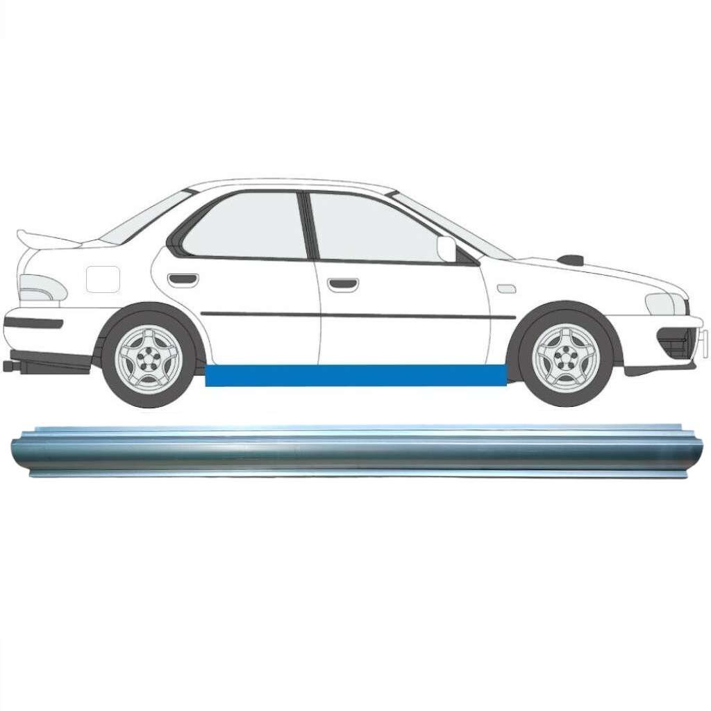 Opravný Plech Prahu Pre Subaru Impreza Gc Gf 1992-2000 / Pravá 7009