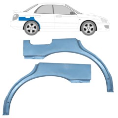 Lem zadného blatníka pre Subaru Impreza GD GG 2000-2007 / Ľavá+Pravá / Sada 9156
