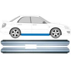 Opravný plech prahu pre Subaru Impreza GD GG 2000-2007 / Vľavo = Vpravo (symetrické) / Sada 9159