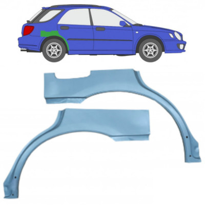 Lem zadného blatníka pre Subaru Impreza Gg 2000-2007 / Ľavá+Pravá / Sada 10463