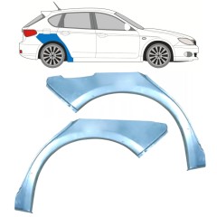 Lem zadného blatníka pre Subaru Impreza GH GR 2007-2013 / Ľavá+Pravá / Sada 9966