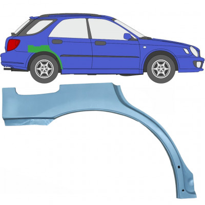 Lem zadného blatníka pre Subaru Impreza Gg 2000-2007 / Pravá 5918